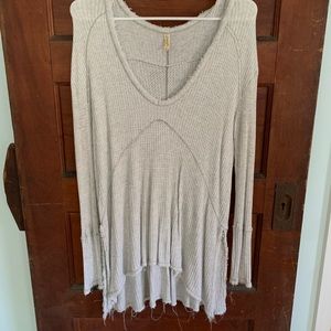 Free People sunset park thermal v neck top